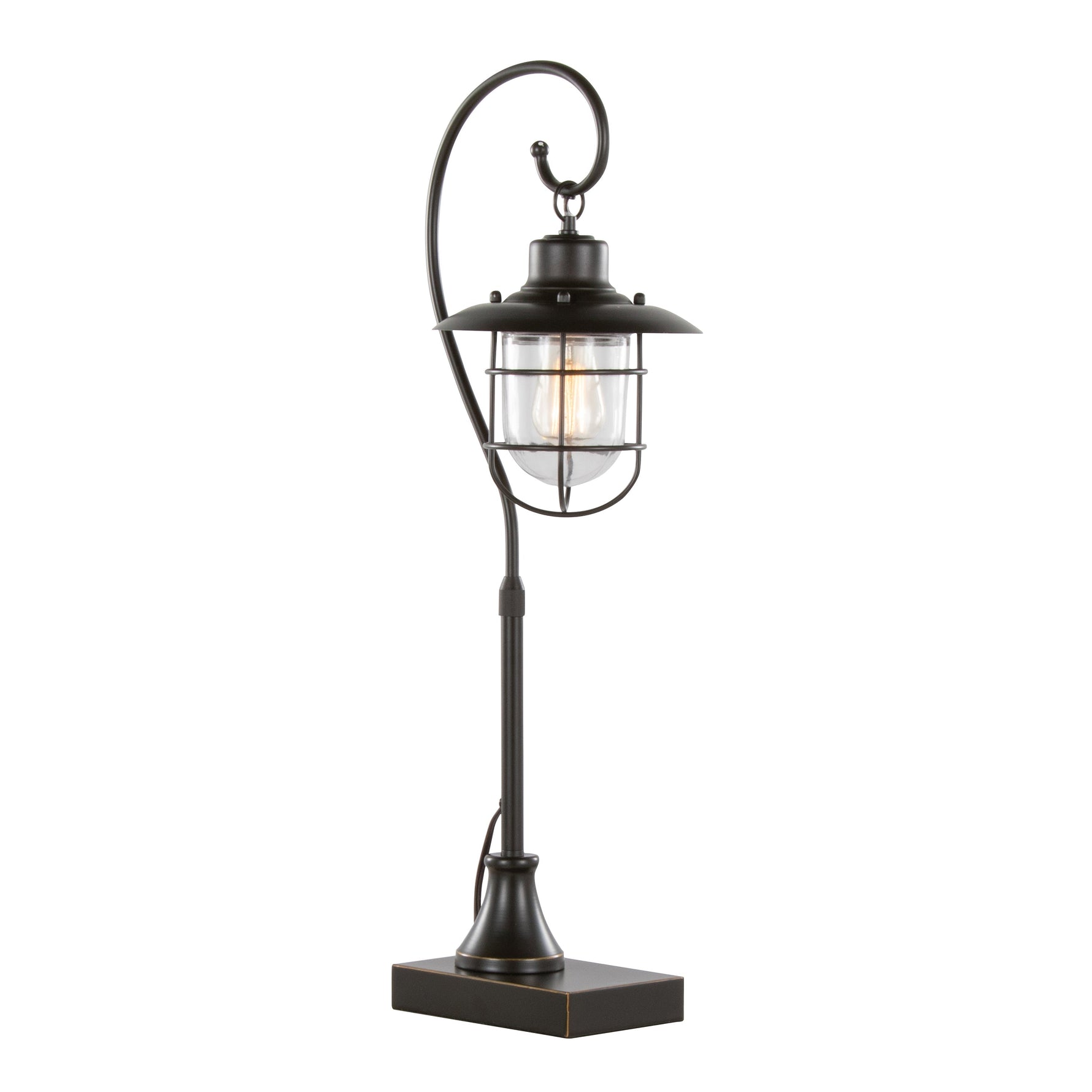 Landen 33" Contemporary Metal Task Lamp in Oil Rubbed Bronze - Set of 2