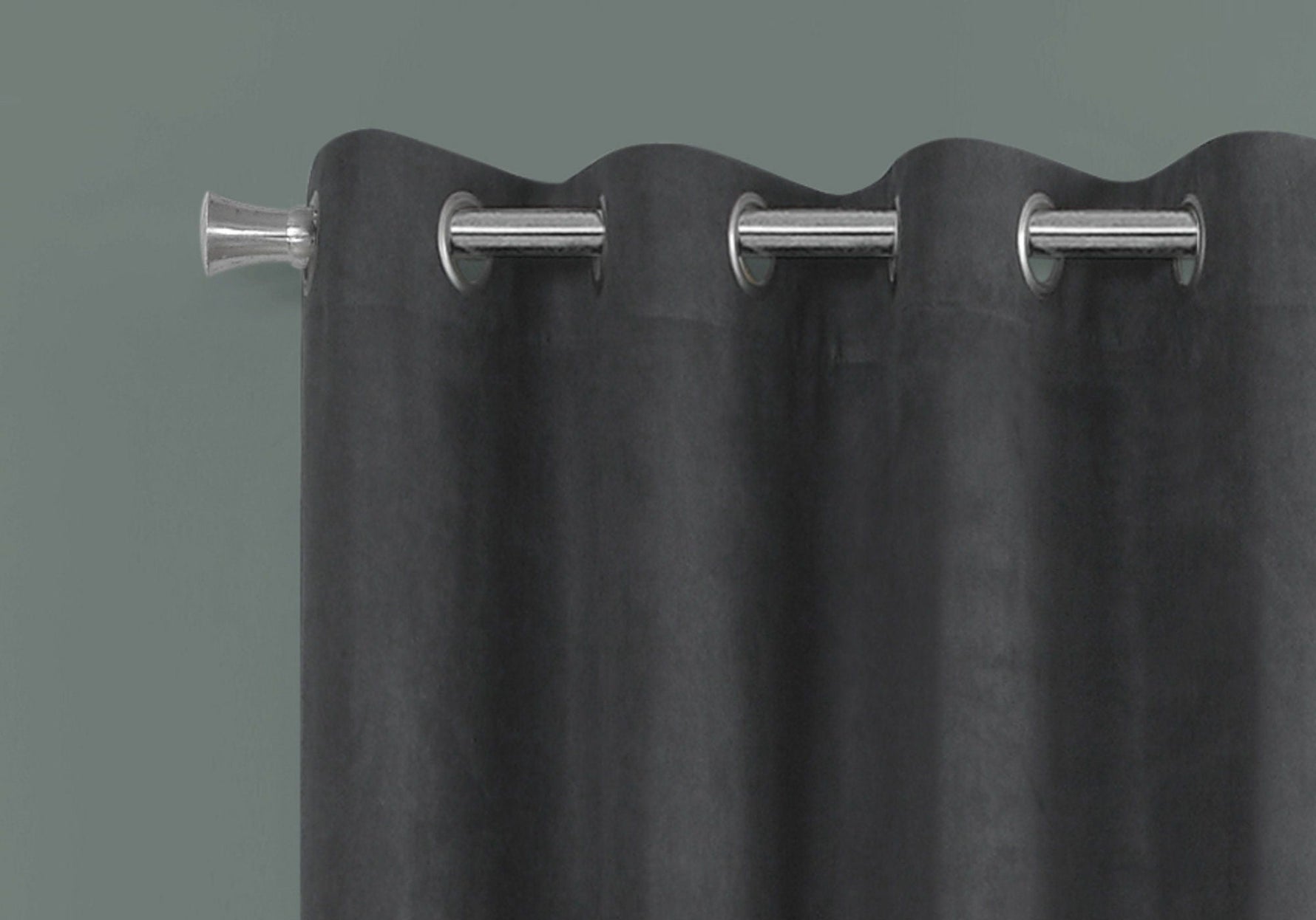 2 Pieces Set Room Darkening Curtain Panels with Grommet