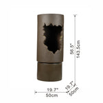 Large Outdoor Water Fountain with Light - Contemporary Calming Elegance