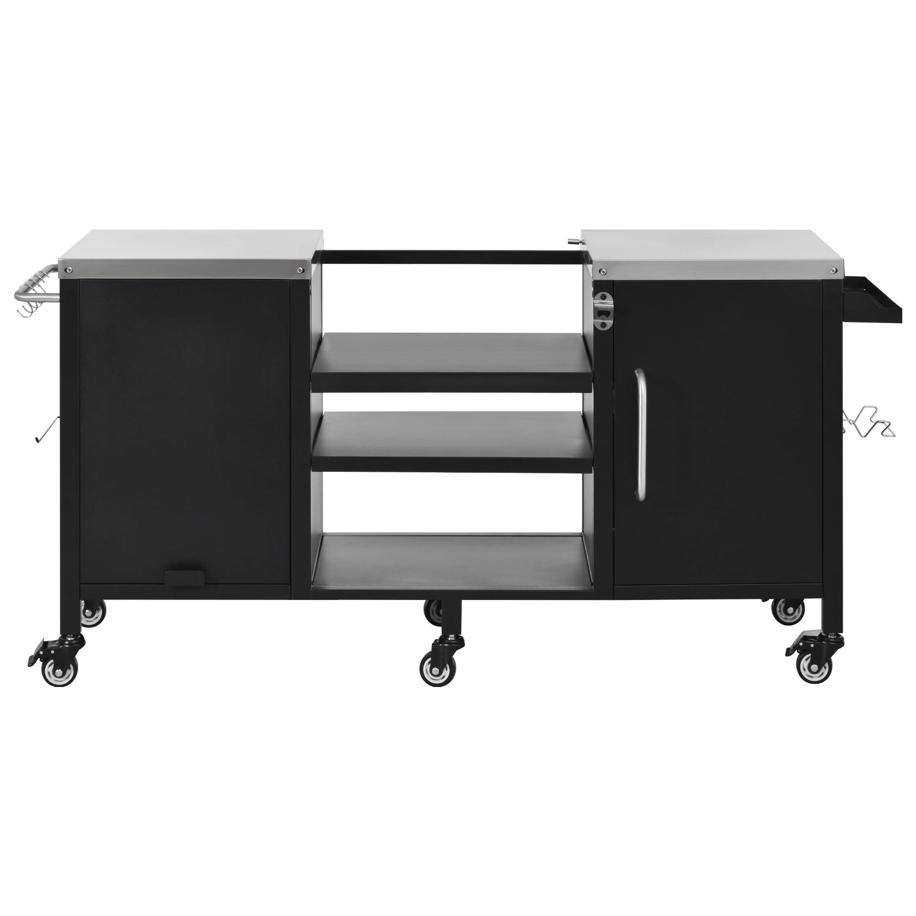 K&K 72.4' Large Grill Table for Big Green Egg