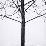 3 Pc Illuminated Halloween Tree with Purple LED Glow