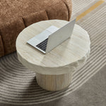 23.82 Inch Faux Mars Textural Patterns Coffee Table