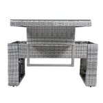 Outdoor Furniture Set Patio Rattan with Recliners and Tables