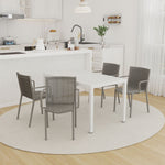 4 Modern Stackable Armchair Matched With Long Table