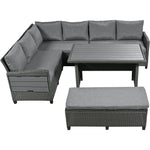 Tomax 5-Piece Outdoor Patio Rattan Sofa Set