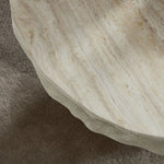 23.82 Inch Faux Mars Textural Patterns Coffee Table