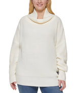Calvin Klein Jeans Trendy Plus Size Oversized Turtleneck Sweater