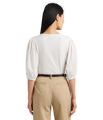 LAUREN Ralph Lauren Stretch Cotton Puff-Sleeve Henley Tee