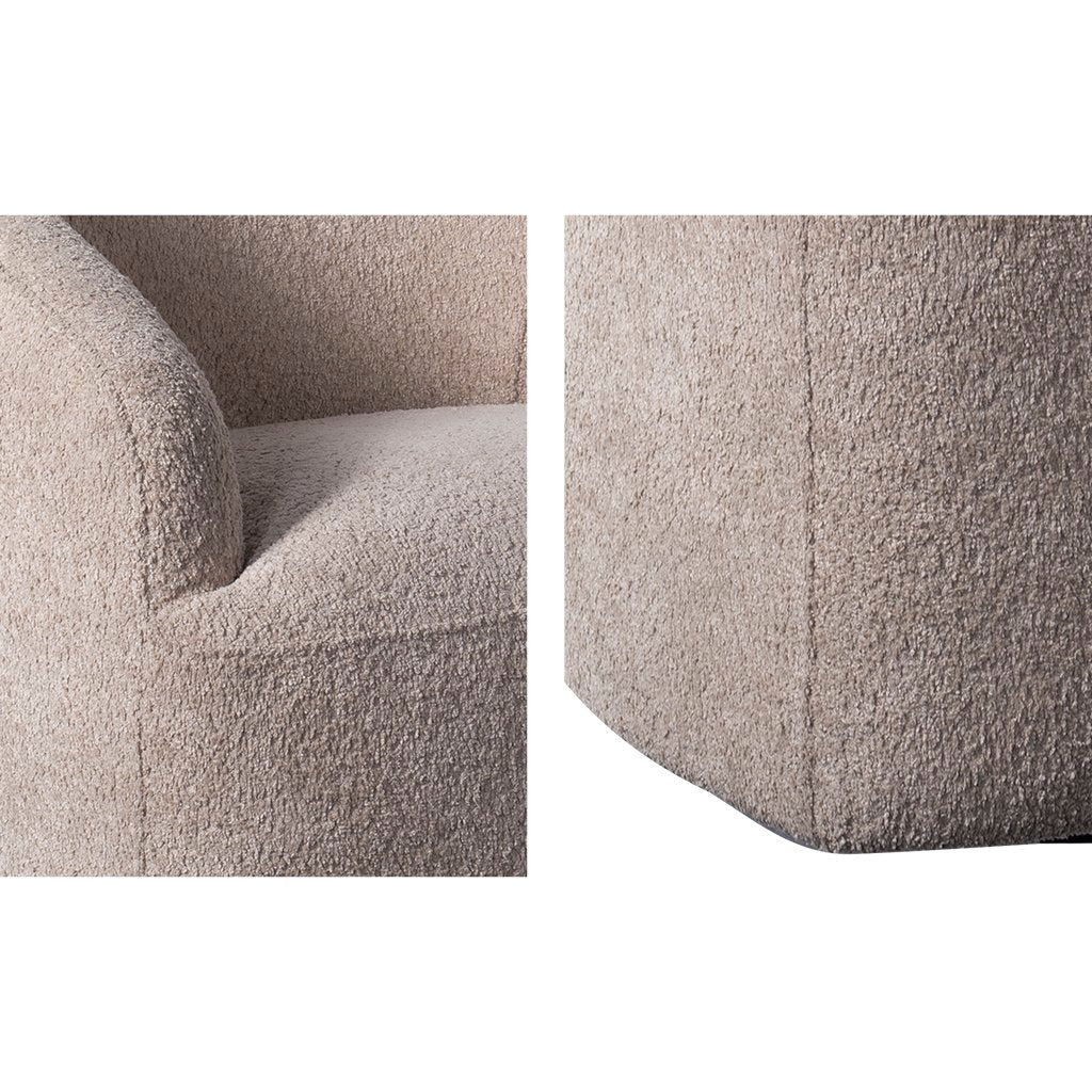 Upholstered 360 Degree Swivel Accent Chair