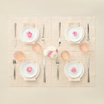 Tonal Striped Disposable Napkin Set in Beige, 100 Pieces