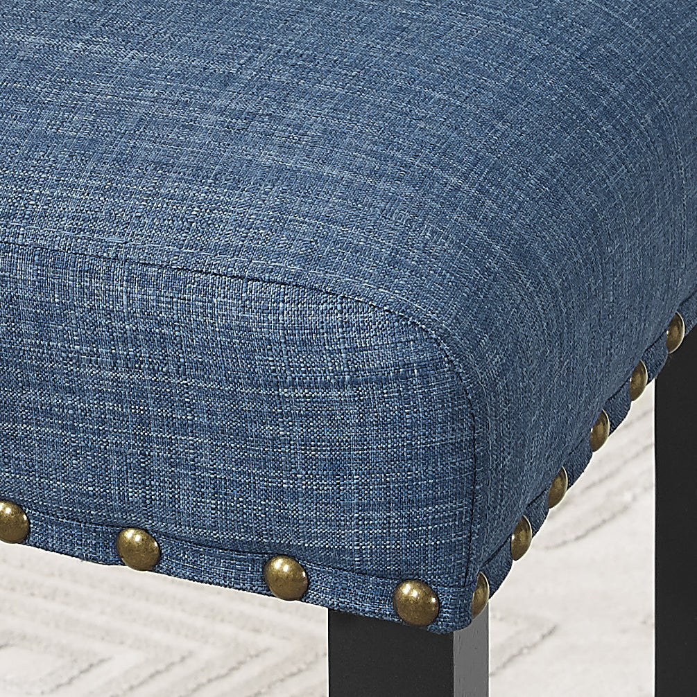 Eleanor Upholstered Dining Chairs with Nailhead Trim - Set of 2