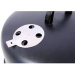 17 Inch Steel Charcoal Smoker Heavy Duty Round BBQ Grill Black