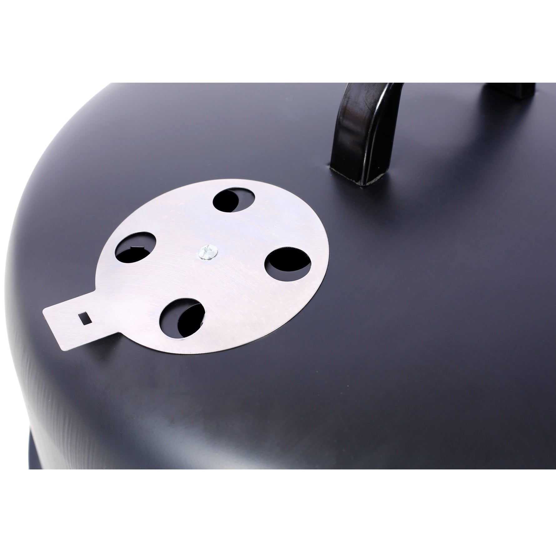 17 Inch Steel Charcoal Smoker Heavy Duty Round BBQ Grill Black