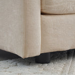 Comfy Deep Single Seat Sofa Upholstered Reading Armchair