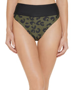 Dkny Printed High-Waist Bikini Bottom Women's Swimsuit