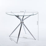 Compact Dining Table With Glass Top