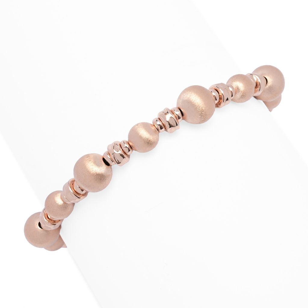 Toscana Italiana Setosa Martellato Bead & Hammered Rondelle Bracelet