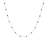 Cameo Italiano "Elements" Black Onyx Station Choice of Length Necklace