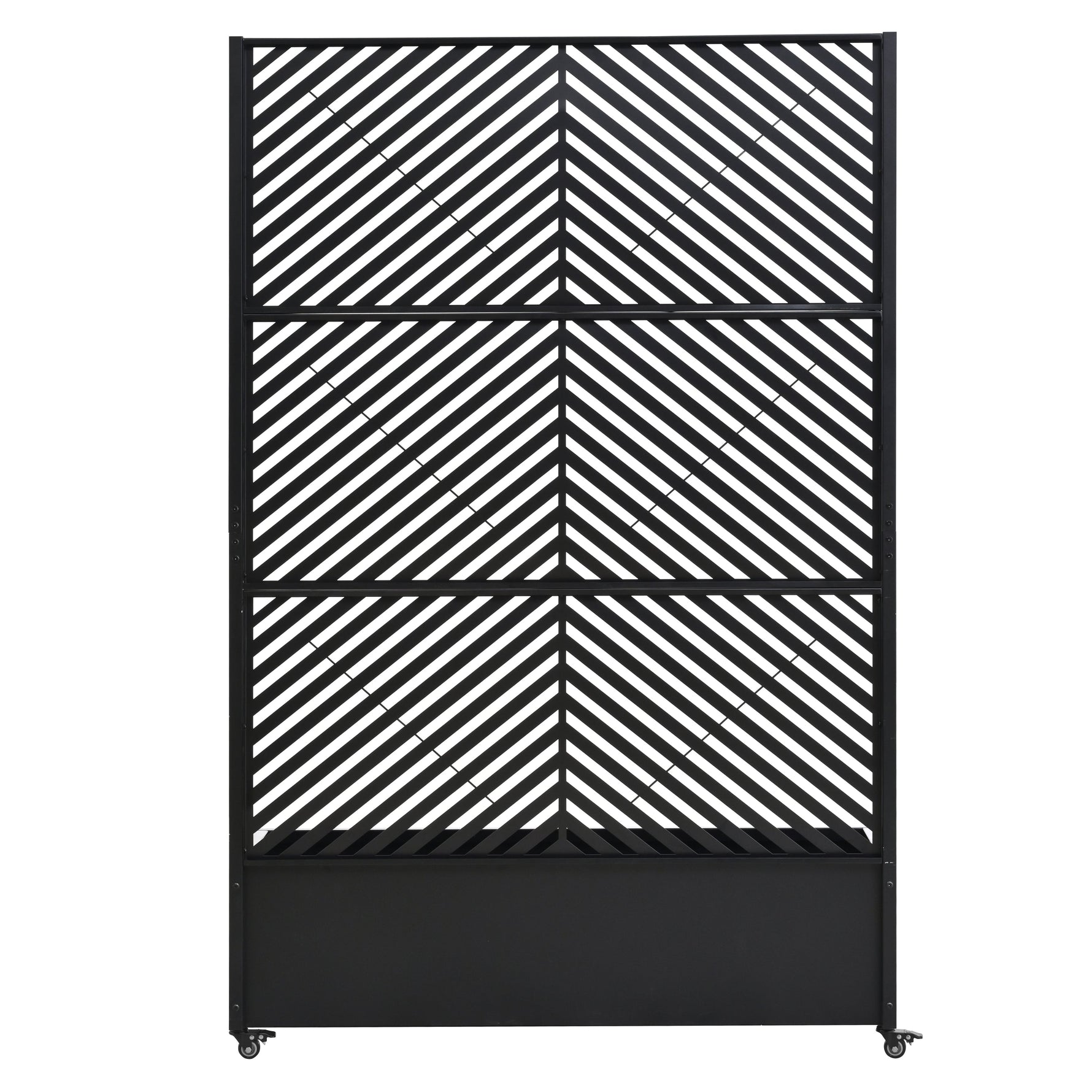 Metal Raised Garden Bed with Wheels and Trellis