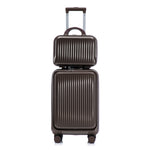 14' & 20' ABS Spinner Wheel Luggage Set with Cosmetic Case