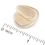Toscana Italiana Gold or Platinum Plated Electroform Polished Bypass Ring