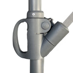 10 ft Offset Cantilever Patio Umbrella with Crank Gray