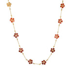 "Color Crush" Simulated Gemstone Flower Cluster Necklace