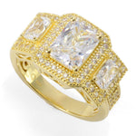 Brilliante Choice of Plating 4.11 DEW Simulated Diamond Halo Ring