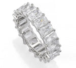 Brilliante Choice of Cut Simulated Diamond Eternity Band Ring