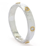 Anatolia by Cevherun 24K Gold Accented 0.12ctw Diamond Studded Ring