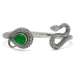 Artisan Silver by Samuel B. Choice of 14x10mm Gemstone Year of the Snake Bracelet