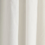 Luxury Modern Flower Linen Like Embroidery Border Window Curtain Panel