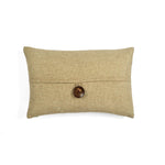 Linen Texture Woven Button Decorative Pillow Cover