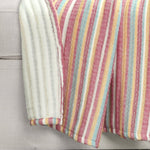 Tracy Stripe Kantha Pick Stitch Yarn Dyed Cotton Woven Throw