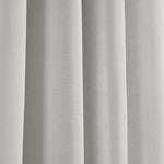 Faux Linen Grommet Window Curtain Panel Set