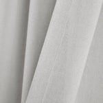 Faux Linen Grommet Window Curtain Panel Set