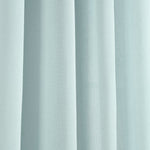 Faux Linen Grommet Window Curtain Panel Set