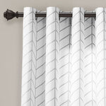 Calia Chevron Geo Window Curtain Panels Set