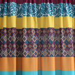 Boho Stripe Window Curtain Panel Set