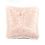 Mongolian Luca Soft Faux Fur Decorative Pillow Cover