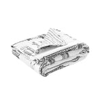 Paris Bonjour Reversible Cotton Throw