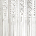 Boho Macrame Textured Cotton Window Curtain