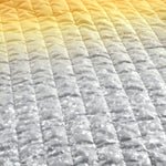Glitter Ombre Metallic Print Quilt Set With Pillowcases