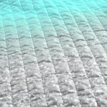 Glitter Ombre Metallic Print Quilt Set With Pillowcases