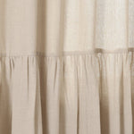 Farmhouse Faux Linen Tab Top Window Curtain Panel