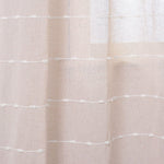 Farmhouse Textured Grommet Sheer Window Curtain Panel Set