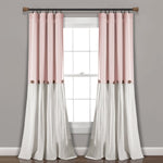 Linen Button Window Curtain Panel