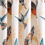 Bird Breeze Light Filtering Window Curtain Set