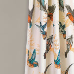 Bird Breeze Light Filtering Window Curtain Set