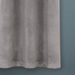 Prima Velvet Solid Grommet Light Filtering Window Curtain Panel Set